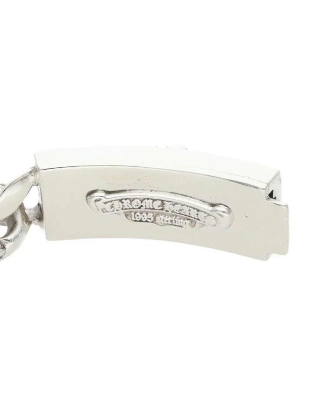 Chrome Hearts ID Dagger ID Fancy Link Silver Bracelet